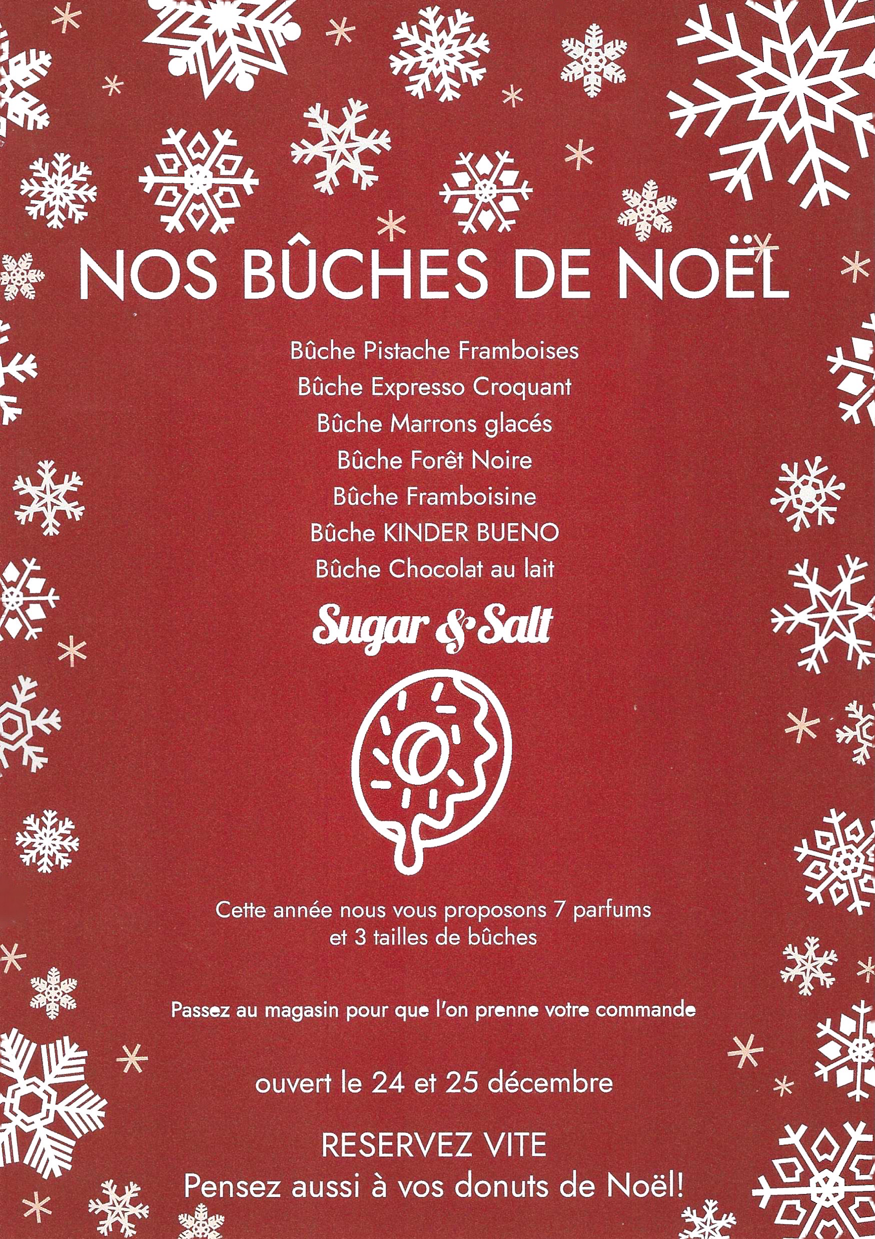 Flyer buches de noël 2025